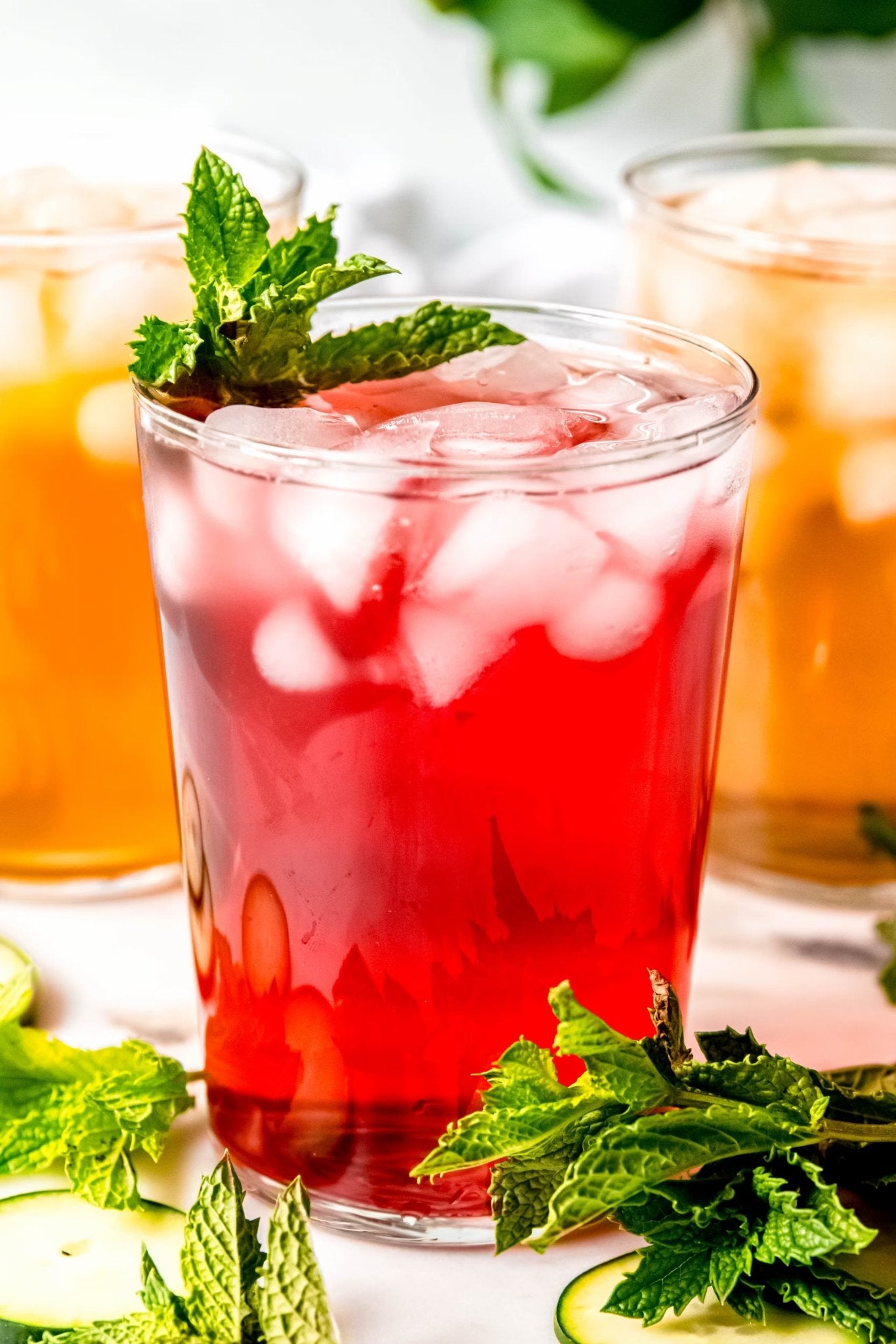 Organic peppermint and spearmint loose leaf tea blends from Yerba Buena Tea Co.