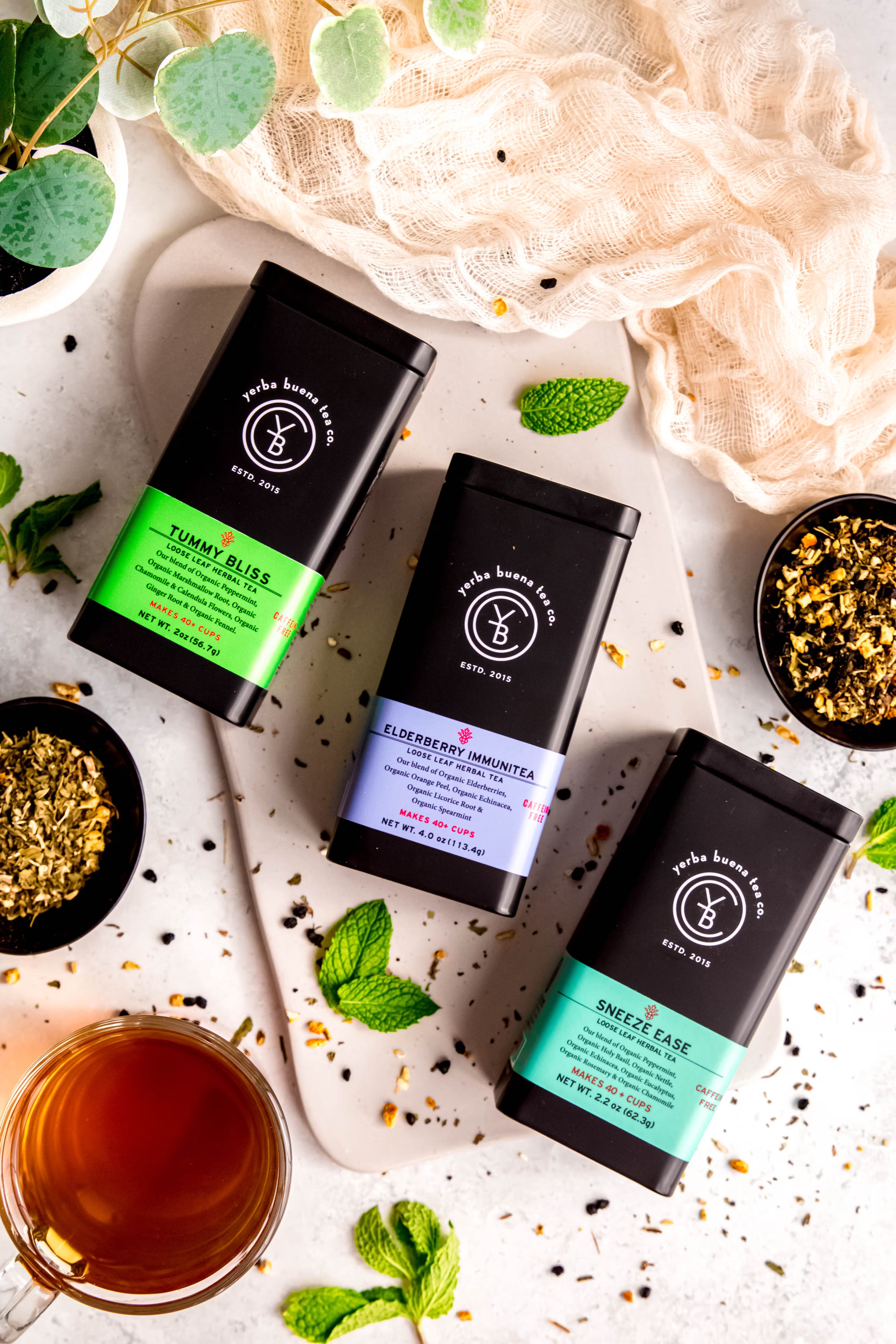 Wellness Tea Box | Organic Immune & Digestive Set | Yerba Buena
