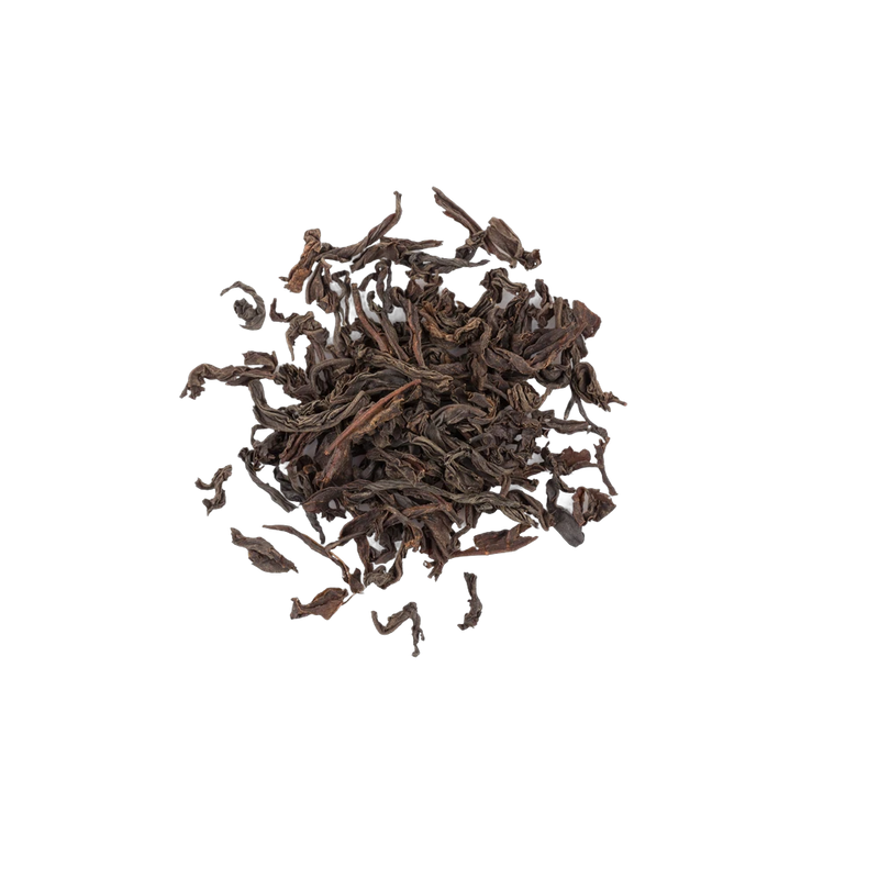 Dried black tea leaves, bold fully oxidized loose leaf tea base, Yerba Buena Tea Co.