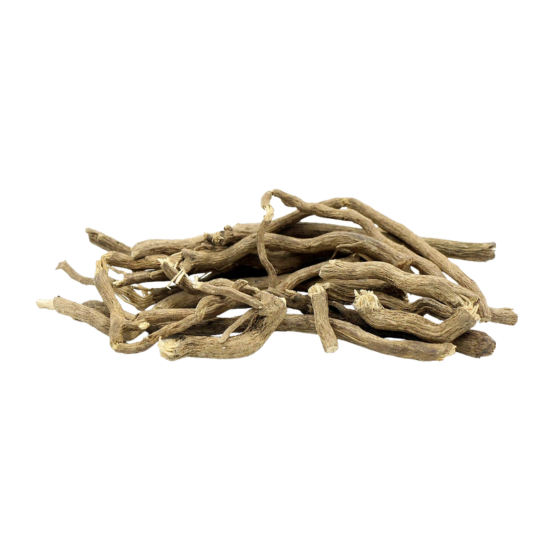 Dried kava root, traditional Pacific Island herb for calming tea blends, Yerba Buena Tea Co.