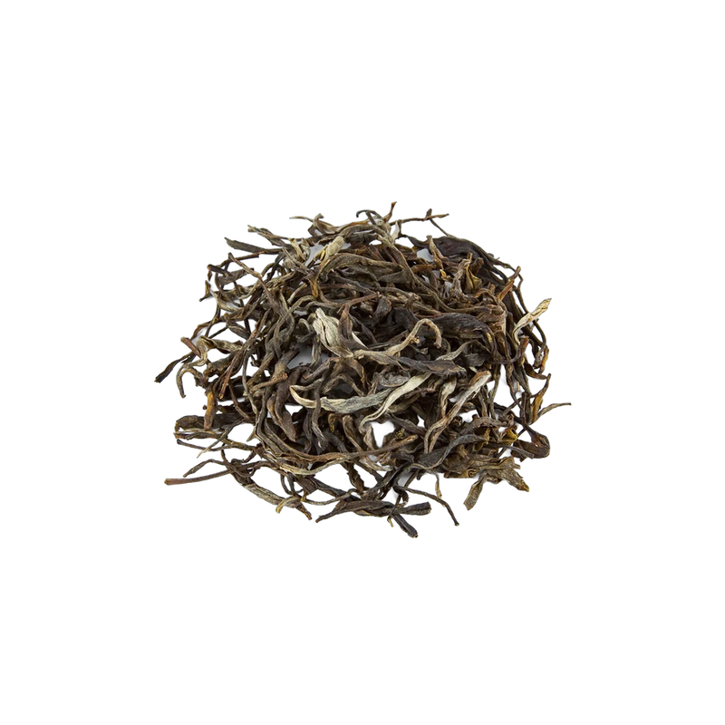Aged puerh tea leaves, earthy fermented Chinese loose leaf tea, Yerba Buena Tea Co.