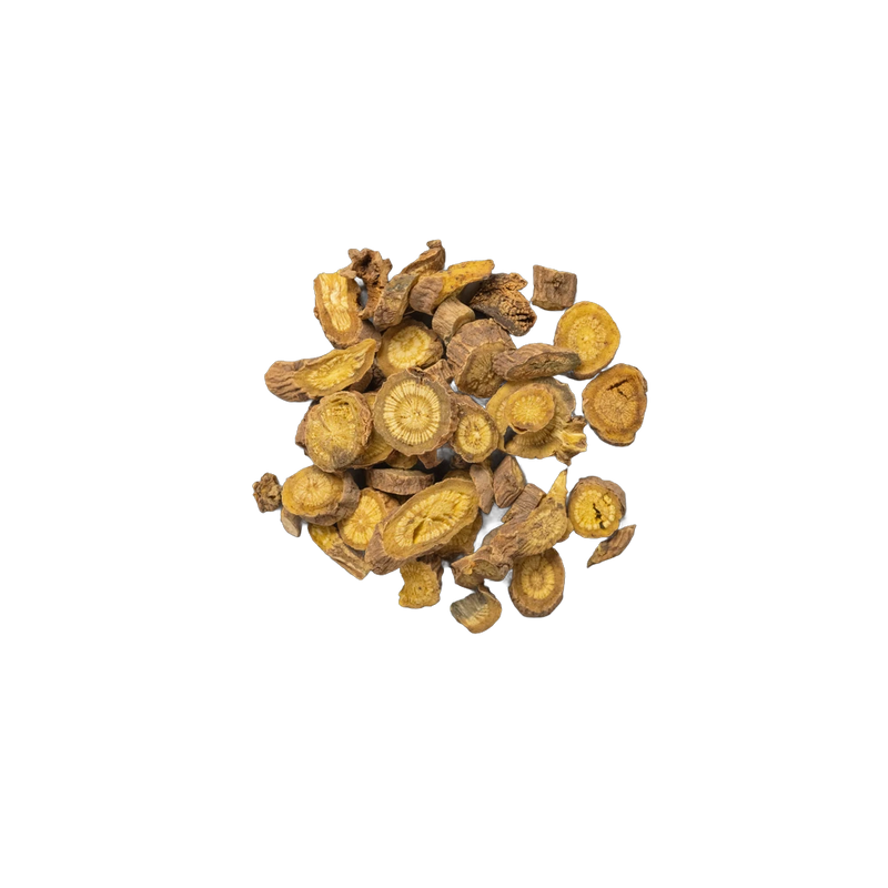 Dried skullcap herb, calming botanical for relaxation and sleep tea blends, Yerba Buena Tea Co.